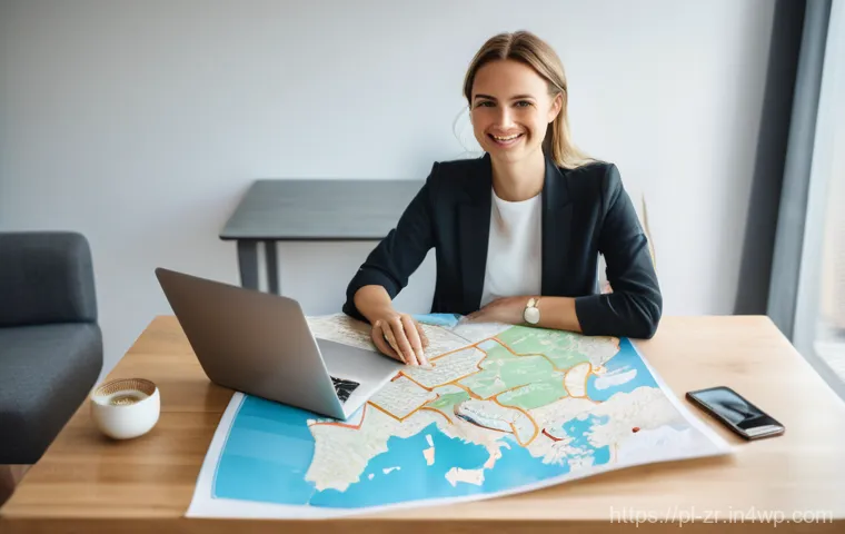 마켓플레이스에서의 세금 및 회계 처리 방법 - **Prompt:** A vibrant, eye-level photo of a smiling, confident young Polish female entrepreneur in h...