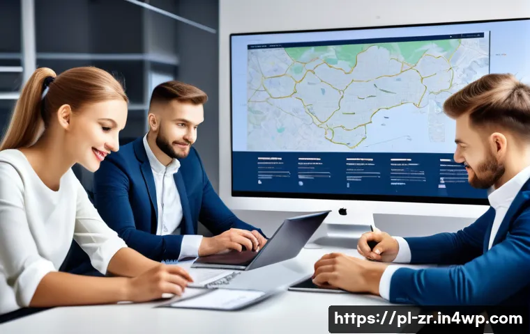 마켓플레이스의 사용자 피드백을 활용한 개선 방법 - A modern e-commerce customer service center scene in Poland, showing a diverse team of young profess...